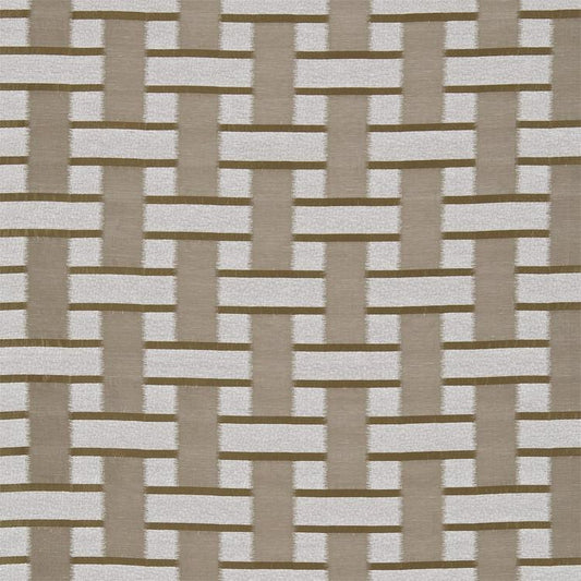 HARLEQUIN Saki Weave Fabric Ochre/Putty   - HMOS131351