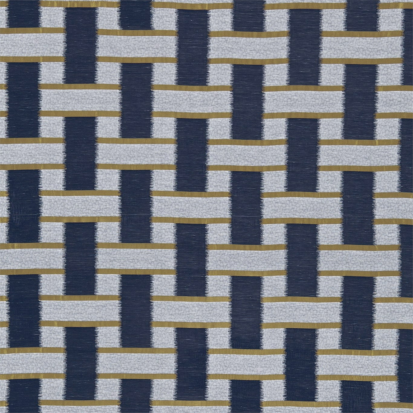HARLEQUIN Saki  Fabric Other Indigo,Ochre   - HMOS131352
