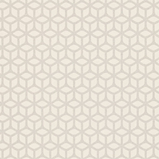 HARLEQUIN Trellis Wallpaper Geometric Pearl  Rotary Printed Wallpaper - HMOT110377