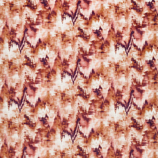 HARLEQUIN Distortion  Fabric Abstract , Graphic Rosewood,Burnt umber,Clay   - HMTC120963