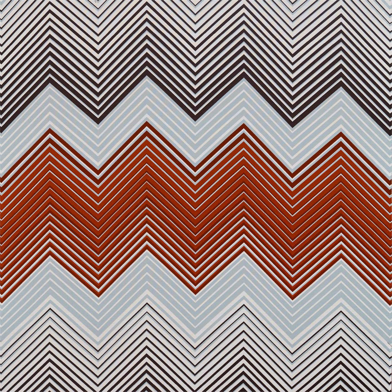 HARLEQUIN OUTLET Perspective Fabric Stripes Rust,Sky   - HMTE132817