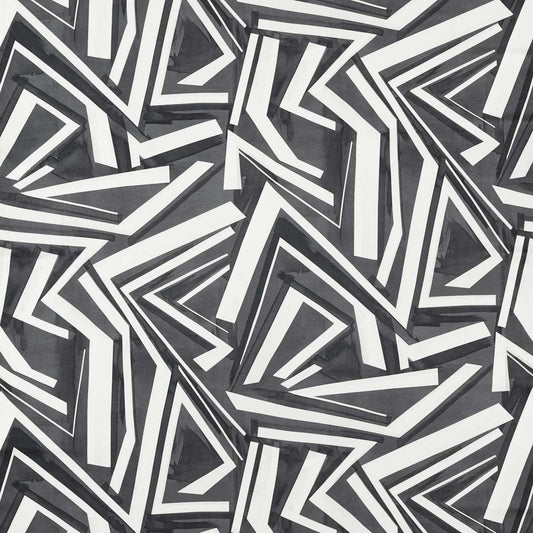 HARLEQUIN Transverse Fabric Abstract , Graphic Ebony   - HMTF120967