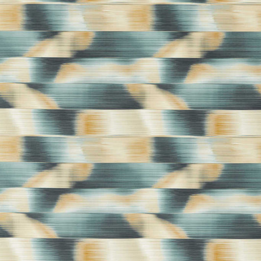 HARLEQUIN Oscillation Fabric Abstract , Graphic Adriatic, Sand   - HMTF133481