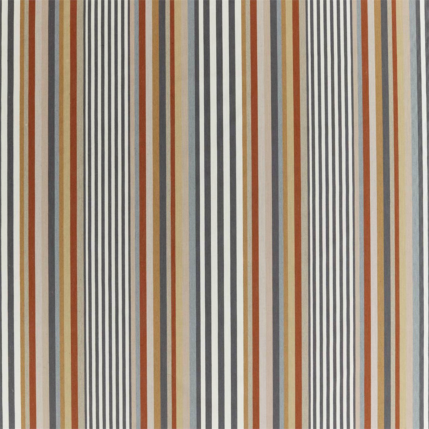 HARLEQUIN Rosita Fabric Stripes Graphite,Harissa,Jute   - HMUC133083