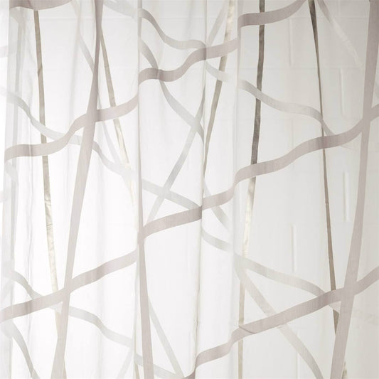 HARLEQUIN Yasuda  Fabric Geometric Chalk,Gilver   - HMVO132794