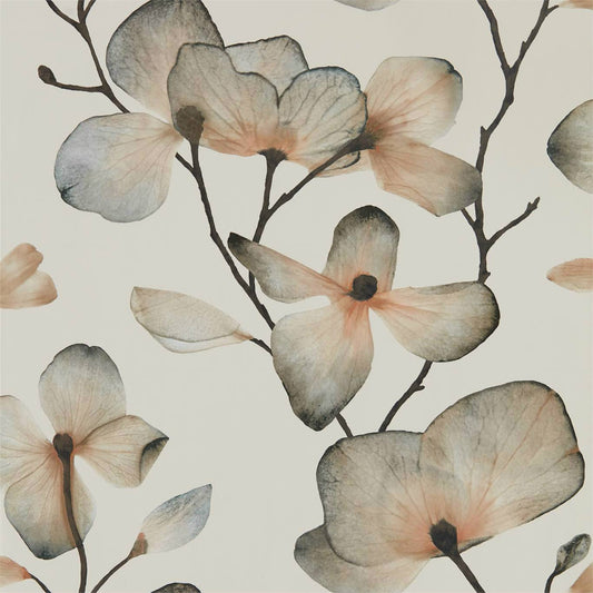 HARLEQUIN Kienze Wallpaper Contemporary, Floral Bronze,Graphite  Gravure - Wide Width Printed Wallpaper - HMWF111960