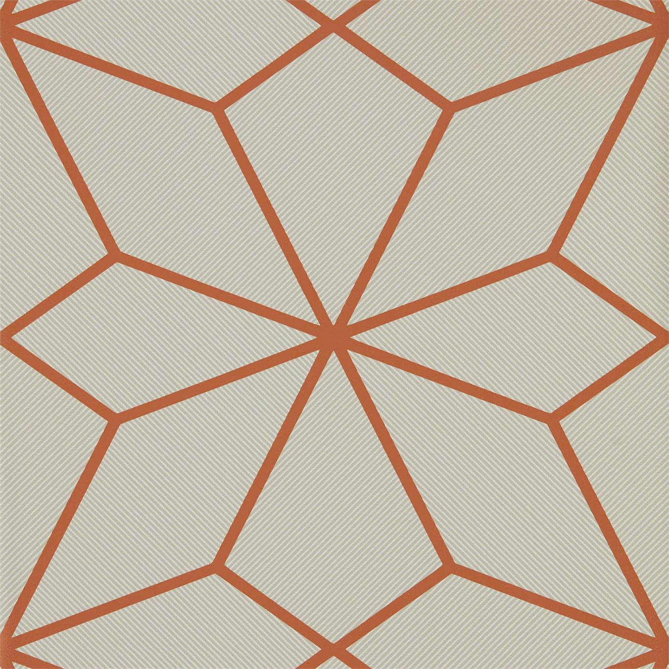 HARLEQUIN Axal  Wallpaper Geometric Rust  Rotary Wide Width Printed Wallpaper - HMWF111979