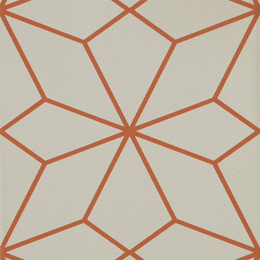 HARLEQUIN Axal  Wallpaper Geometric Rust  Rotary Wide Width Printed Wallpaper - HMWF111979