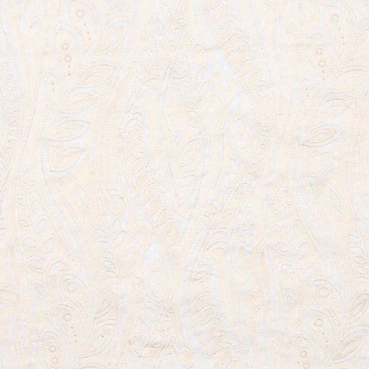 SCALAMANDRE OUTLET  FABRIC FANFARE  FABRIC CREAM   - HN 000142009 NEW SKU # HN420090001