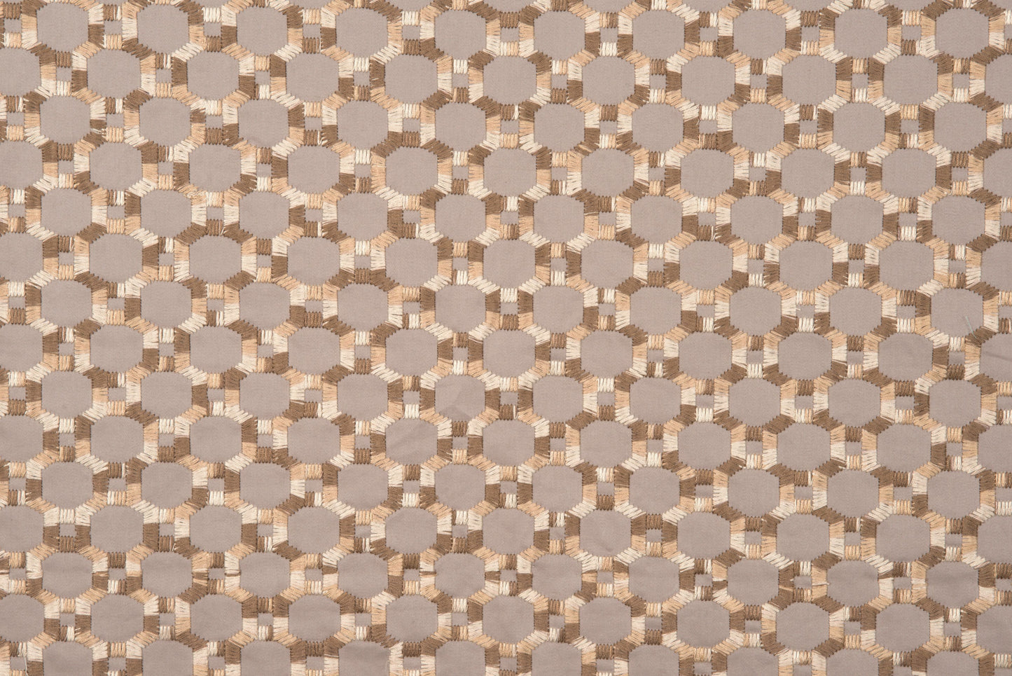 SCALAMANDRE OUTLET  FABRIC ISLAND TRELLIS  FABRIC TAUPE   - HN 000142014 NEW SKU # HN420140001