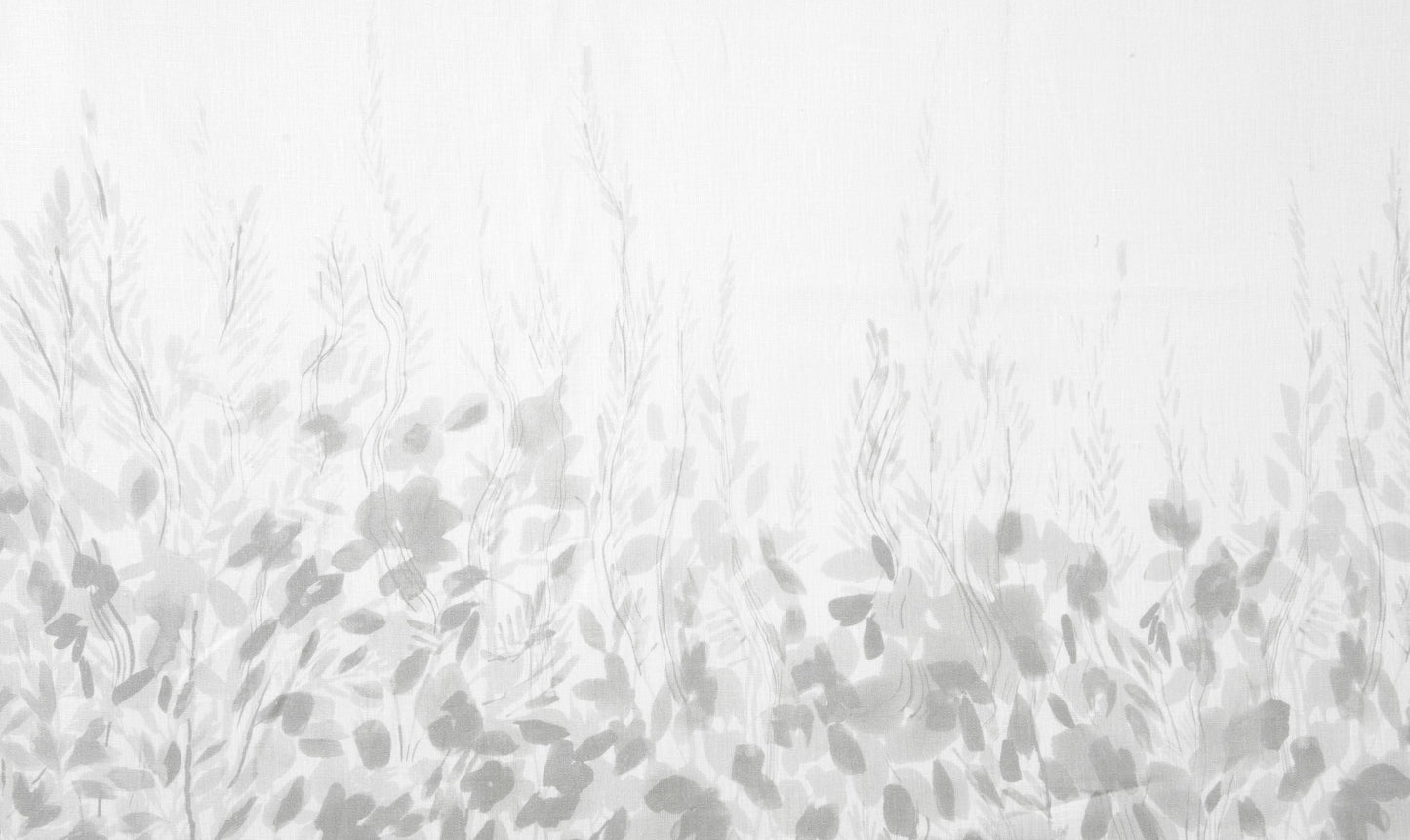 SCALAMANDRE OUTLET  FABRIC MEADOW WALK - PANEL  FABRIC GREY   - HN 000142022 NEW SKU # HN420220001