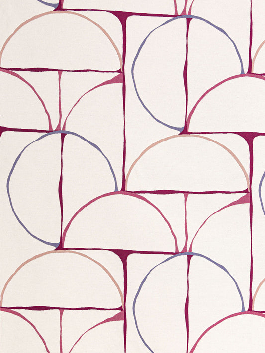 SCALAMANDRE JACQUARDS , WOVENS ABSTRACT,GEOMETRIC JACQUARDS , WOVENS RASPBERRY   - HN273340002