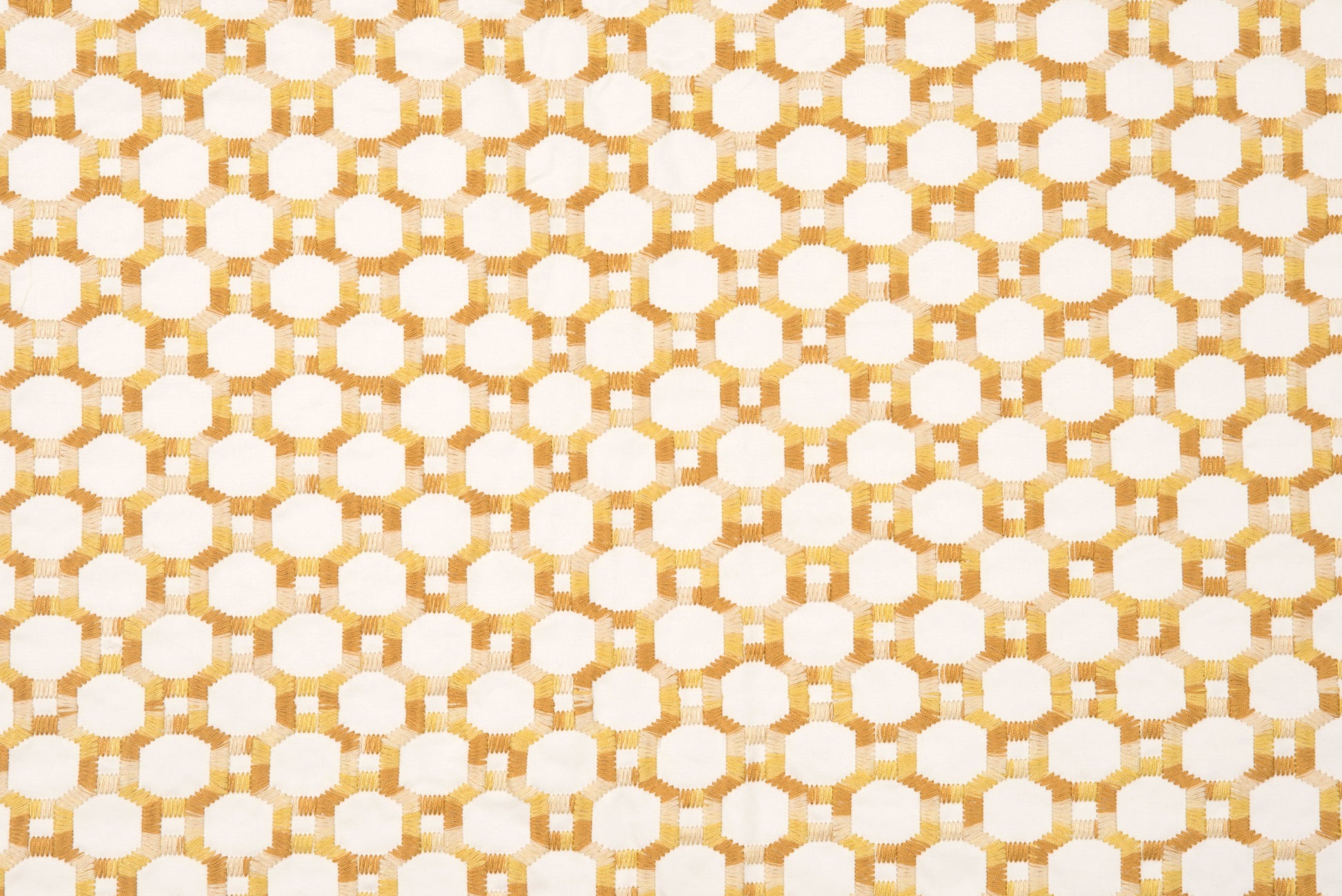 SCALAMANDRE  ISLAND TRELLIS FABRIC YELLOW   - HN 000242014