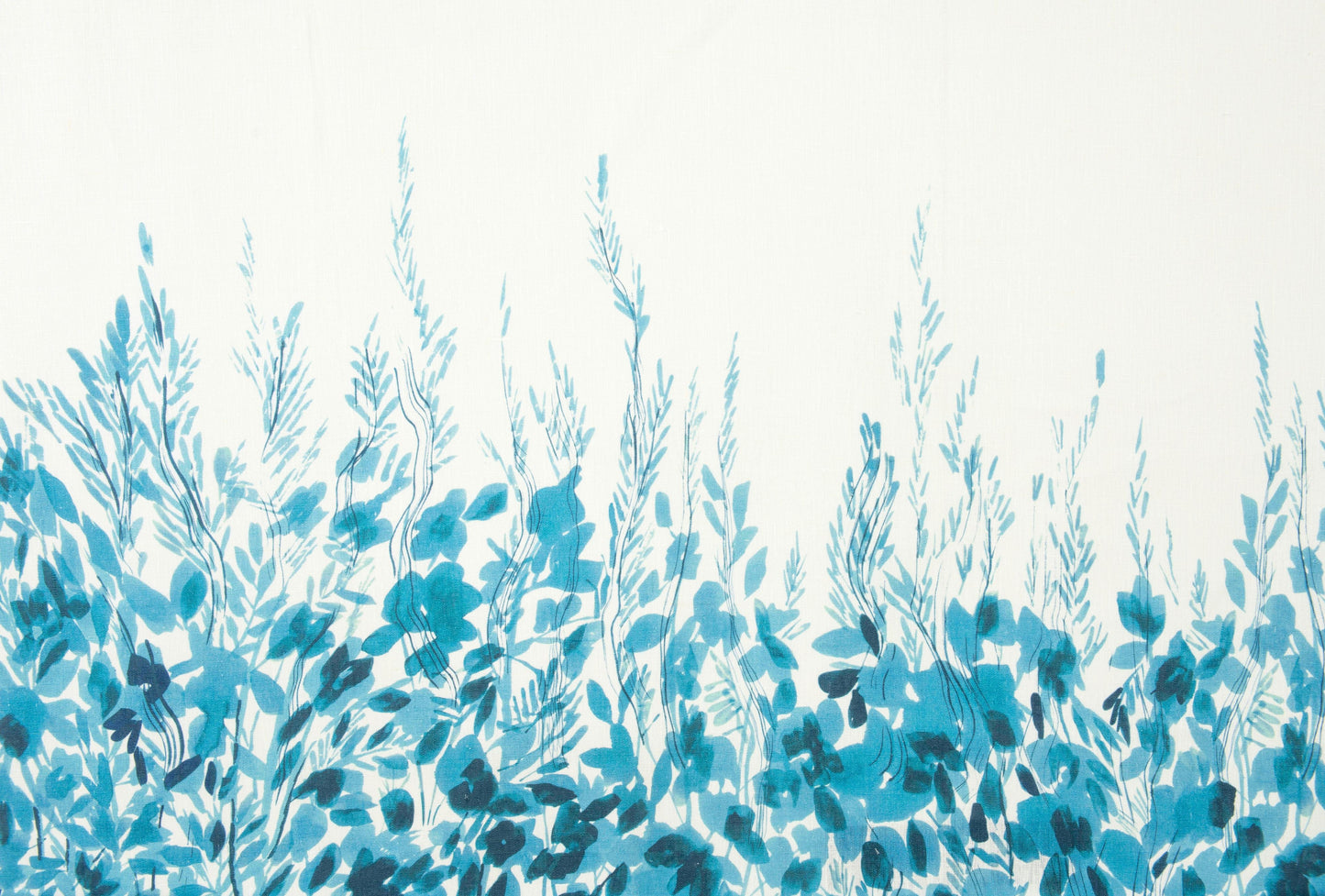 SCALAMANDRE OUTLET  FABRIC MEADOW WALK - PANEL  FABRIC BLUE   - HN 000242022 NEW SKU # HN420220002