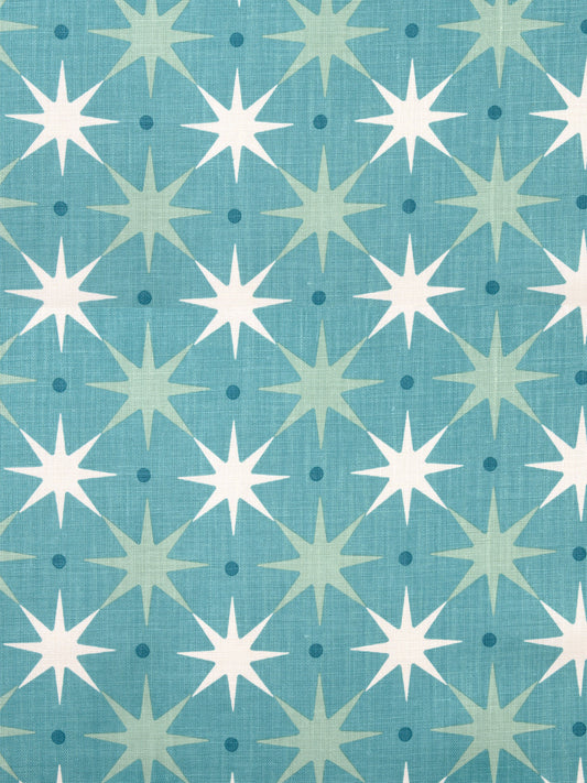 SCALAMANDRE  STAR POWER FABRIC AQUA   - HN 000242023