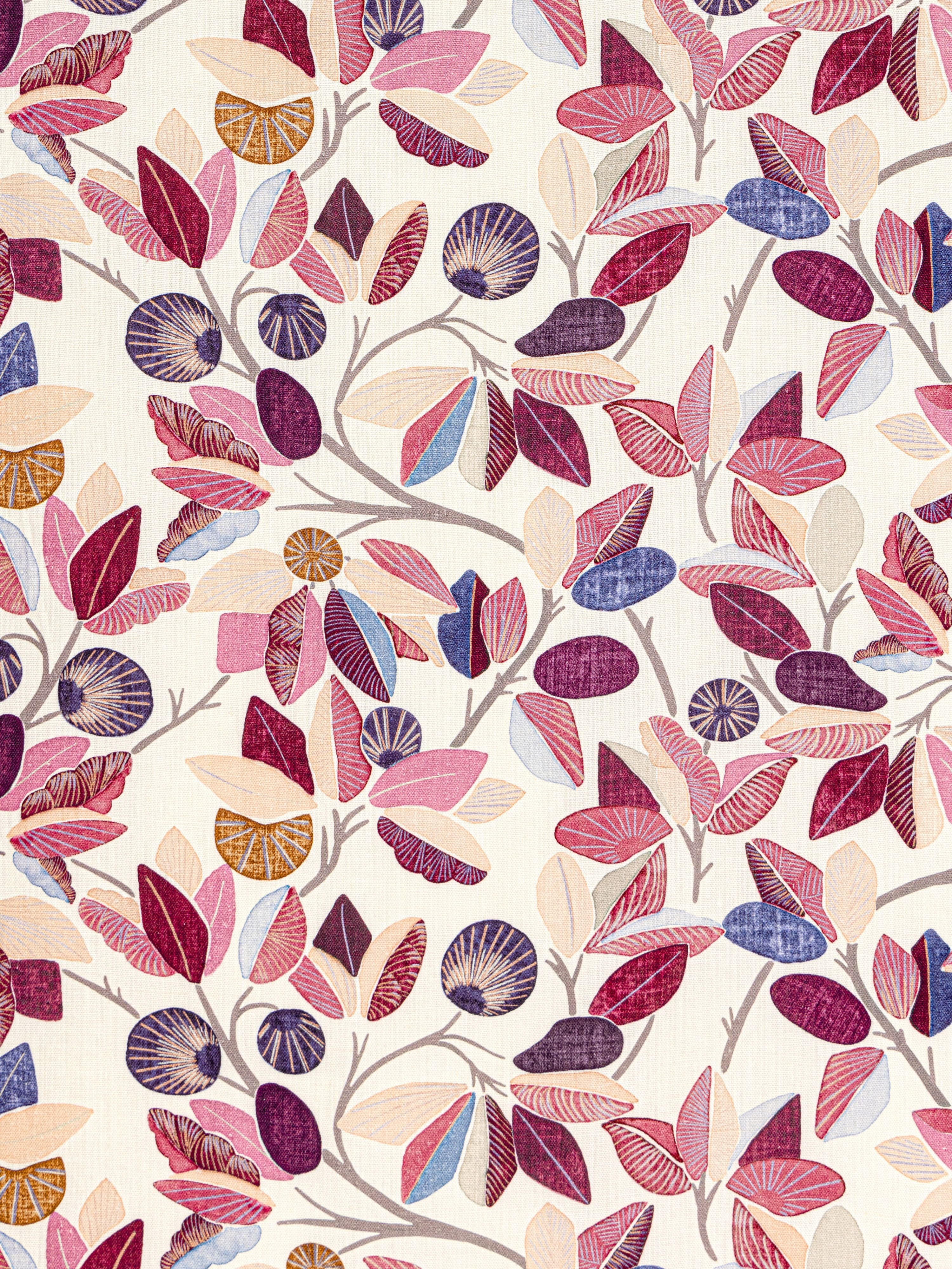 SCALAMANDRE PRINTED FABRICS BOTANICAL , FOLIAGE PRINTED FABRICS BERRY ...