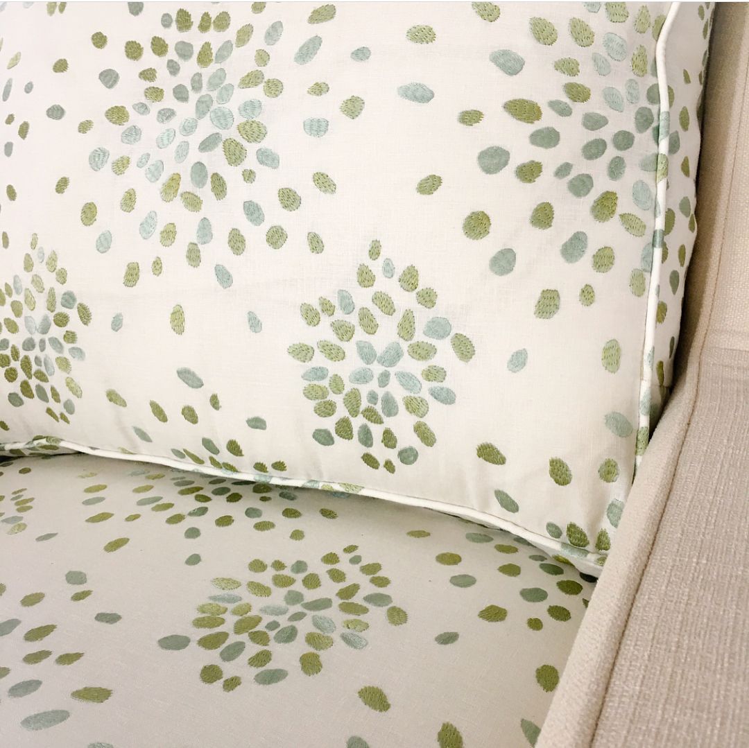 SCALAMANDRE  FIREFLY FABRIC GREEN   - HN 000342000 NEW SKU # HN420000003
