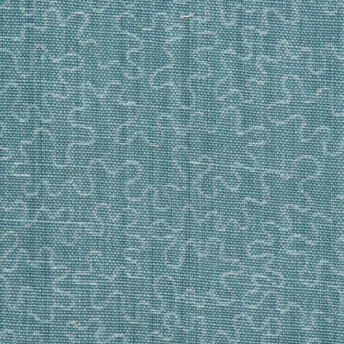 SCALAMANDRE OUTLET  FABRIC SQUIGGLE  FABRIC TURQUOISE   - HN 000342003