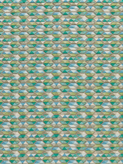 SCALAMANDRE  CAROUSEL FABRIC AQUA   - HN 000342006 NEW SKU # HN420060003