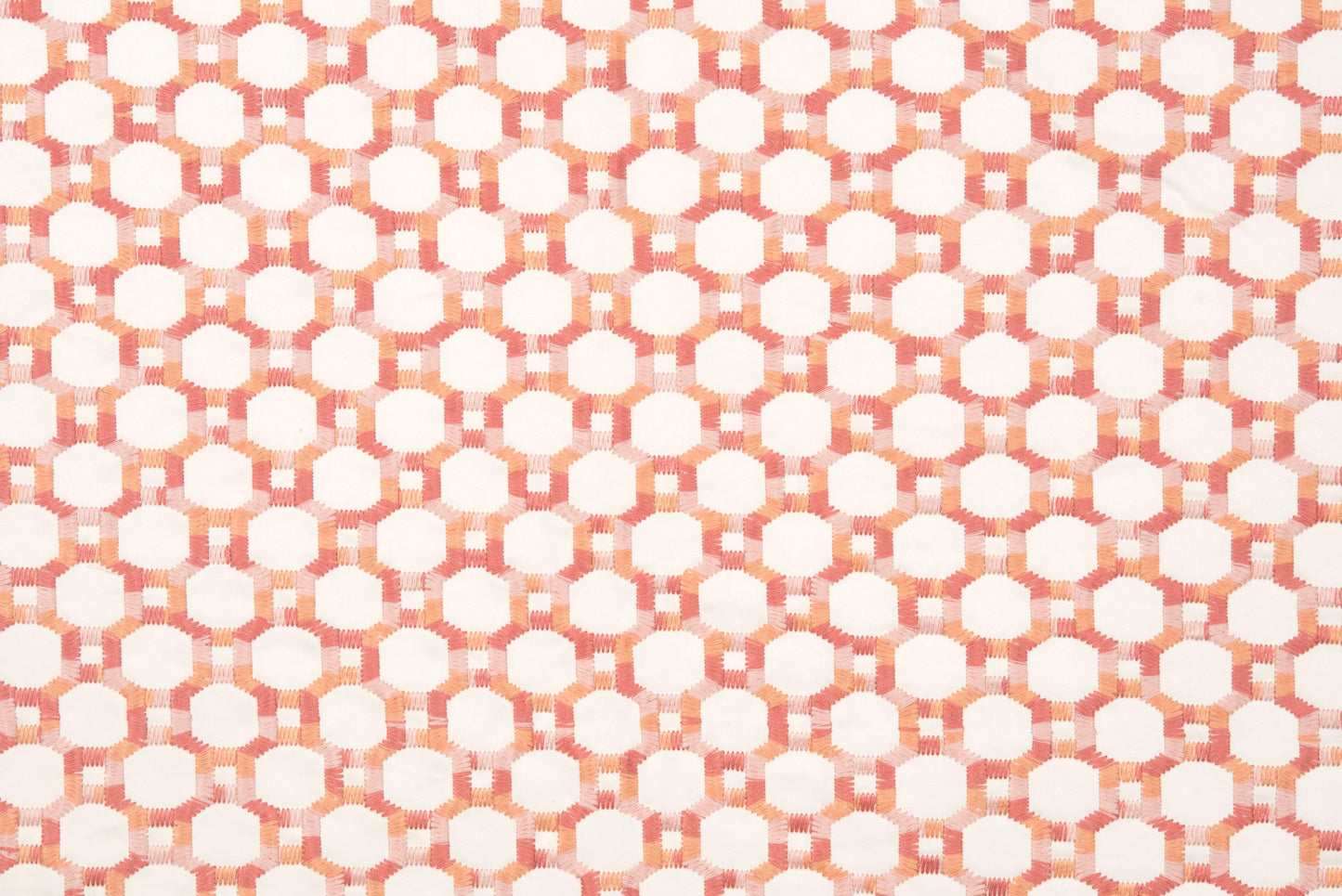 SCALAMANDRE  ISLAND TRELLIS FABRIC PEACH   - HN 000342014