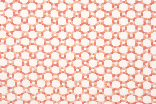 SCALAMANDRE  ISLAND TRELLIS FABRIC PEACH   - HN 000342014