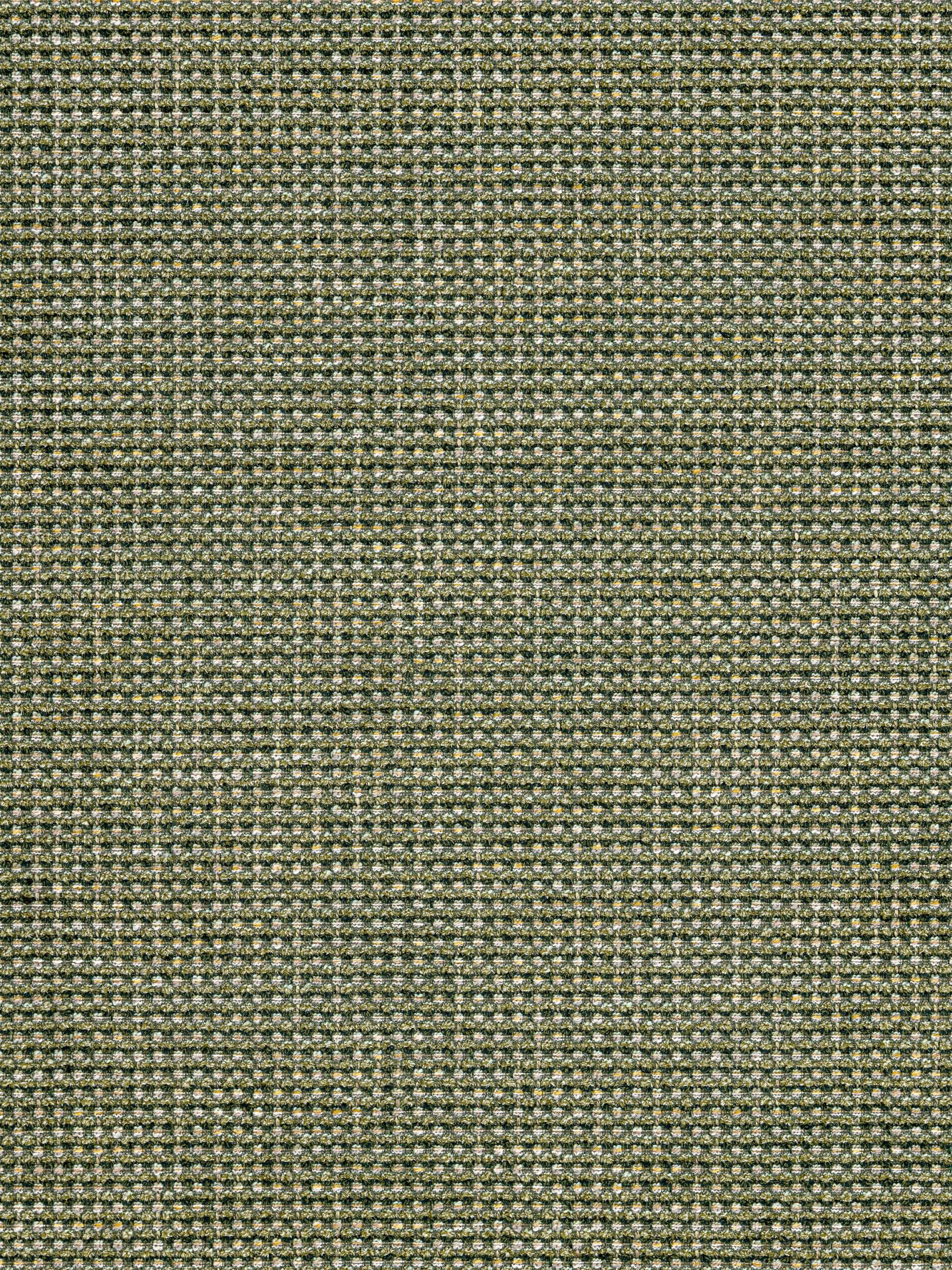 Olive-green and beige tweed woven fabric with a tight check-like texture, ideal for upholstery.
