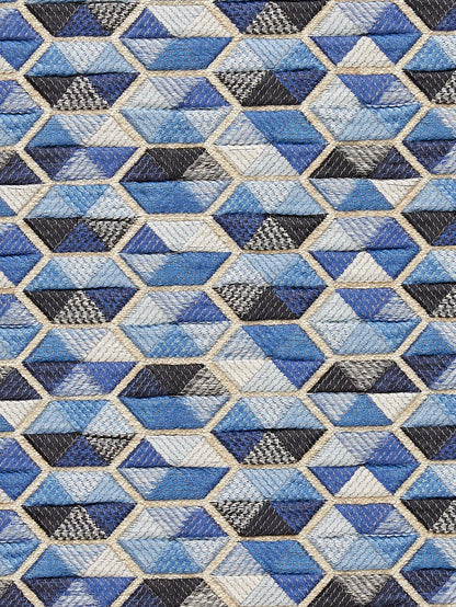 SCALAMANDRE  CAROUSEL FABRIC BLUE   - HN 000442006 NEW SKU # HN420060004