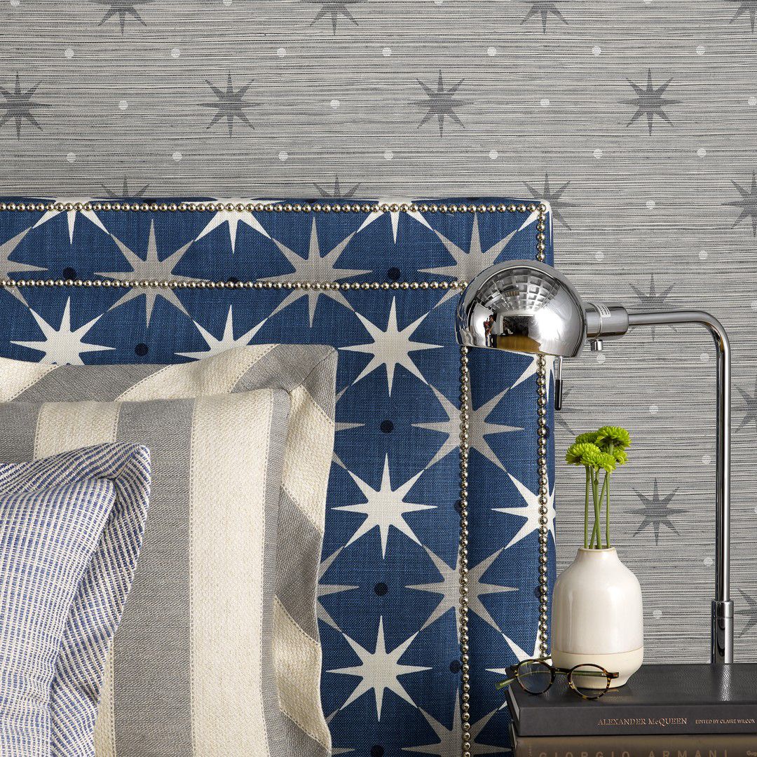 SCALAMANDRE  STAR POWER FABRIC NAVY   - HN 000442023 NEW SKU # HN420230004