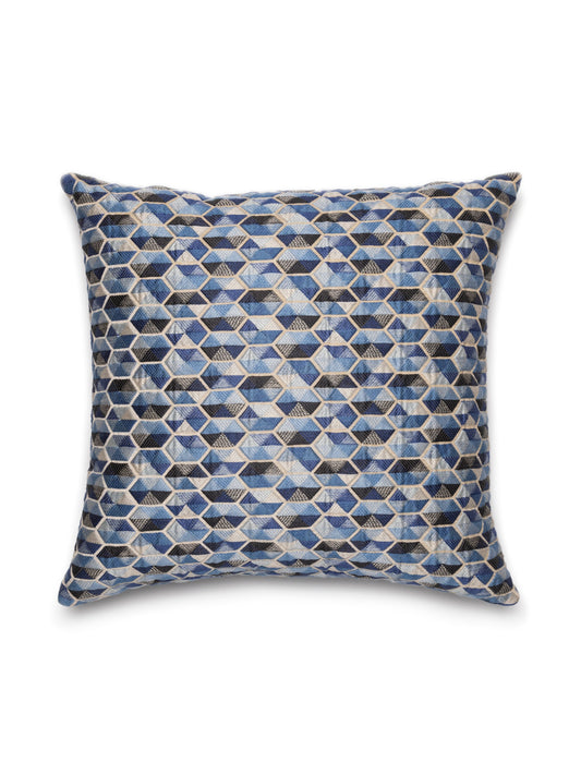 SCALAMANDRE PILLOWS   GEOMETRIC 
MATELASSE 
SMALL SCALE SQUARE    - HN 0004CAROPILL