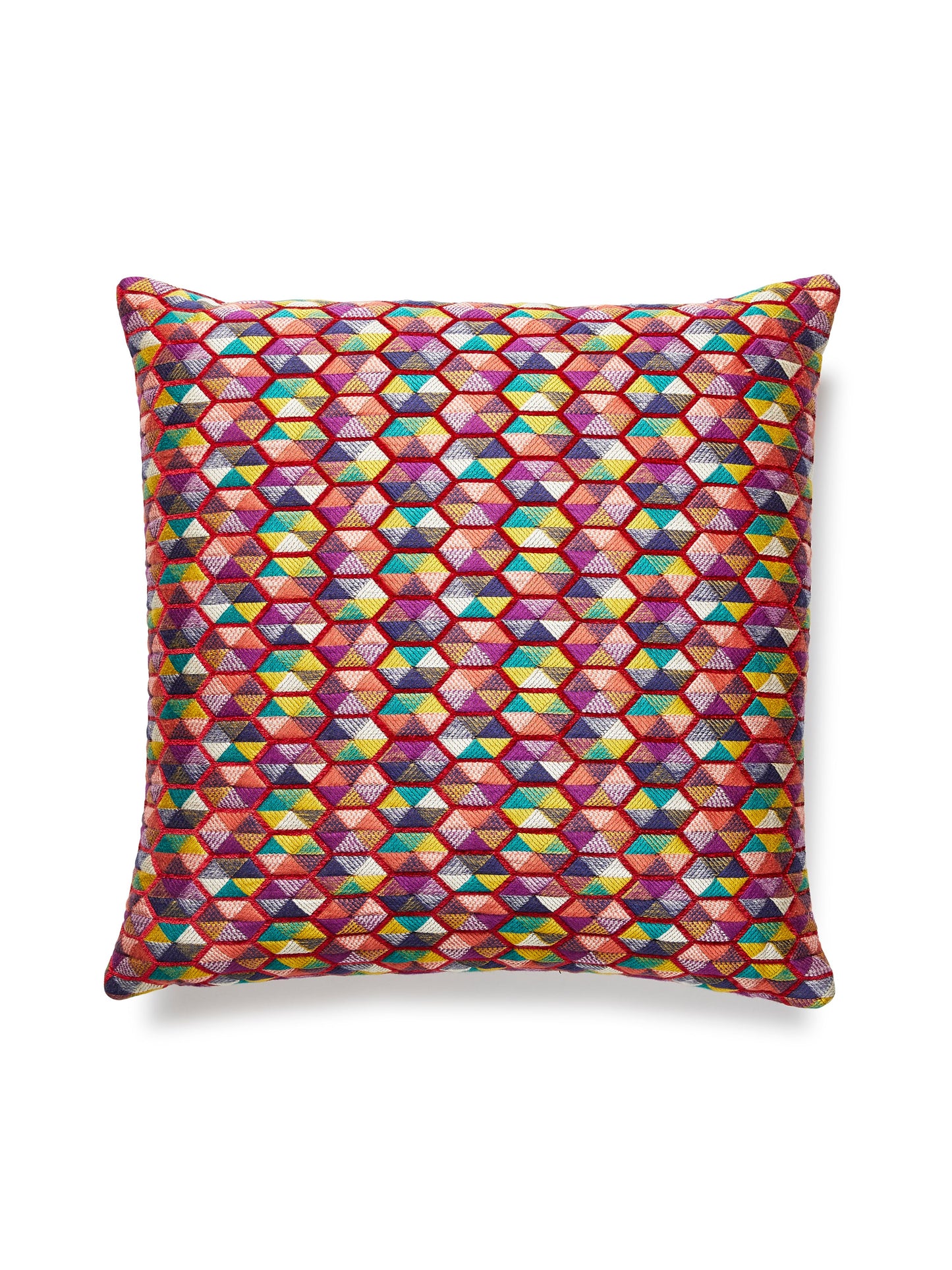 SCALAMANDRE PILLOWS   GEOMETRIC 
MATELASSE 
SMALL SCALE SQUARE    - HN 0005CAROPILL