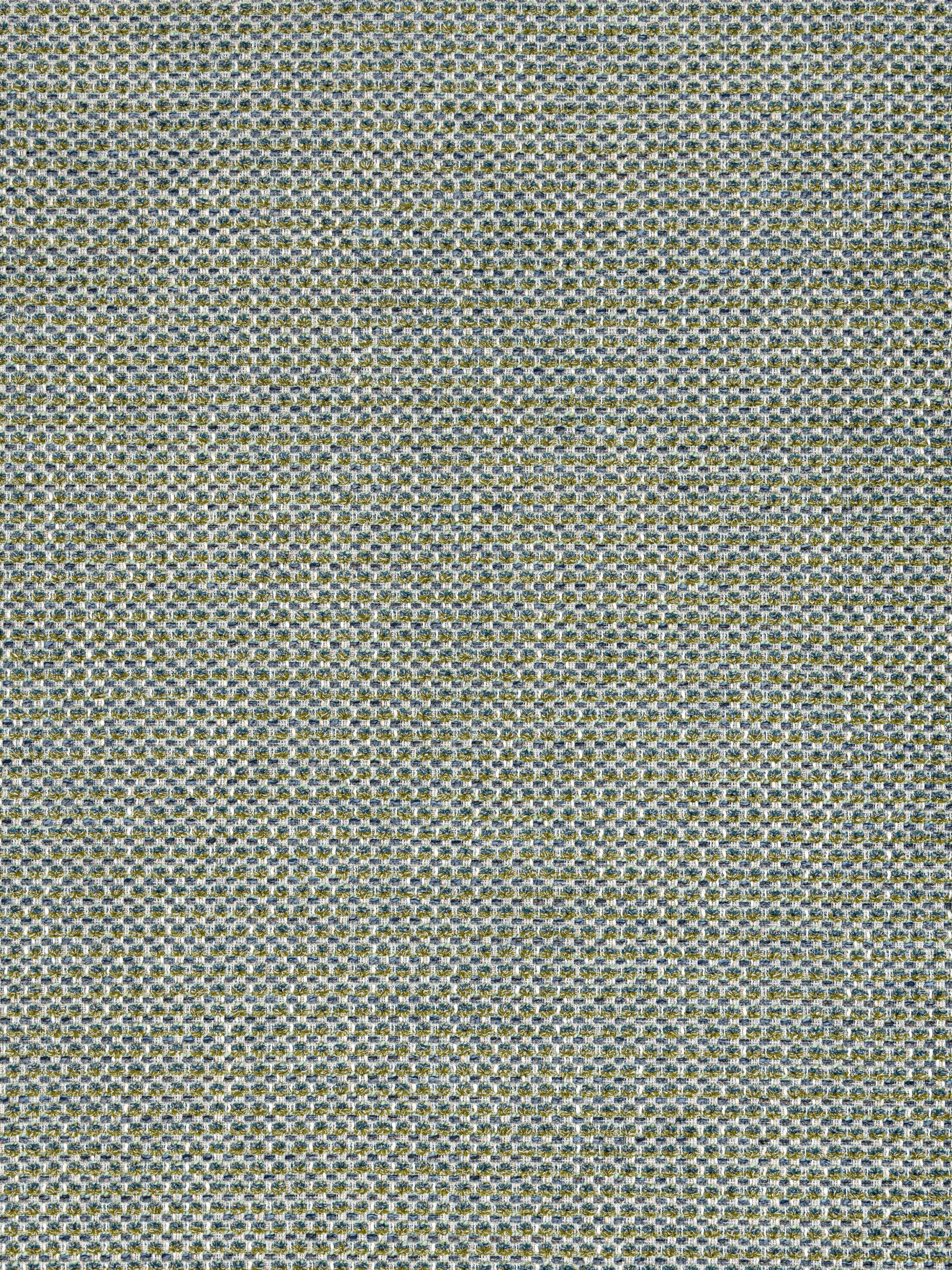 Close-up of grey-green tweed fabric with multicolor flecks, woven texture suitable for jackets or upholstery.