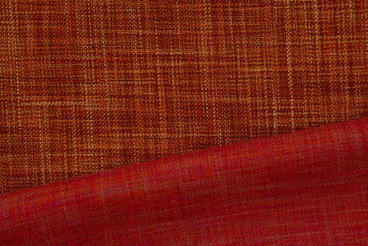 SCALAMANDRE OUTLET  FABRIC FLIP  FABRIC SPICE, RED   - HN 000742028 NEW SKU # HN420280007