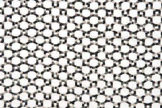 SCALAMANDRE OUTLET  FABRIC ISLAND TRELLIS  FABRIC CHARCOAL   - HN 000842014 NEW SKU # HN420140008