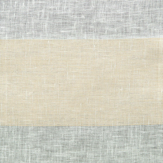 SCALAMANDRE OUTLET  FABRIC RIVA LINEN SHEER  FABRIC BEIGE, WHITE   - HN 000AW0831 NEW SKU # HNW0831000A