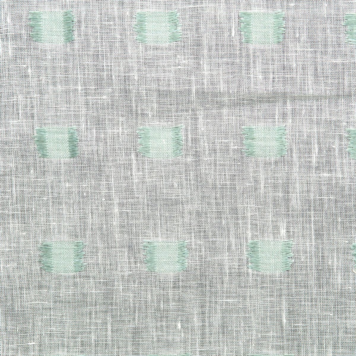 SCALAMANDRE OUTLET  FABRIC LISSOM LINEN SHEER  FABRIC OFF-WHITE , BLUE   - HN 000BW0672