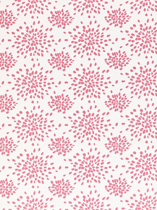 SCALAMANDRE  FIREWORKS COTTON PRINT FABRIC CUPCAKE PINK   - HN 000DF1020