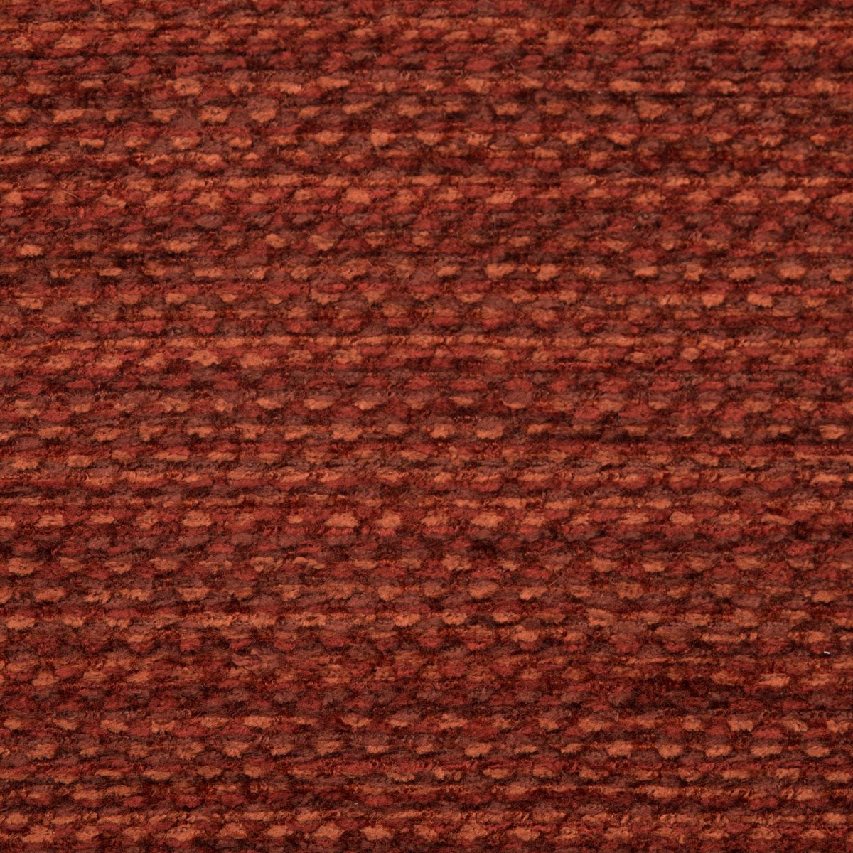 Rust-brown textured upholstery fabric with a tiny raised dot pattern, soft wool blend, ideal for furniture.