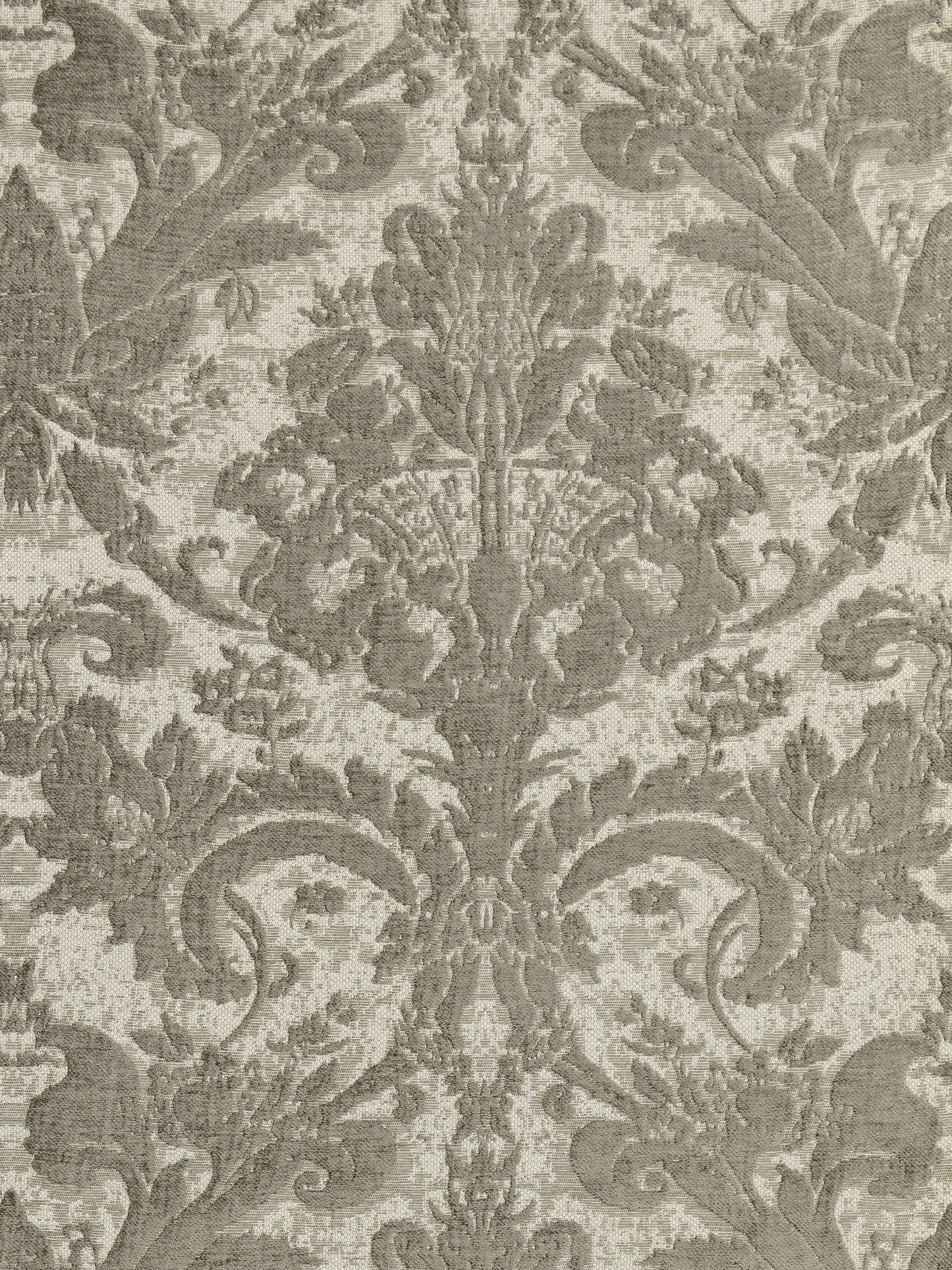 SCALAMANDRE OUTLET  FABRIC AMADEUS  FABRIC FRENCH GRAY   - HN 000HW1016 NEW SKU # HNW1016000H