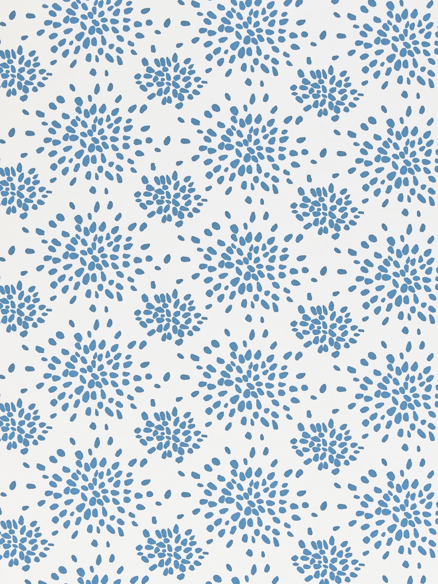 SCALAMANDRE  FIREWORKS COTTON PRINT FABRIC DELPHINIUM   - HN 00BDF1020