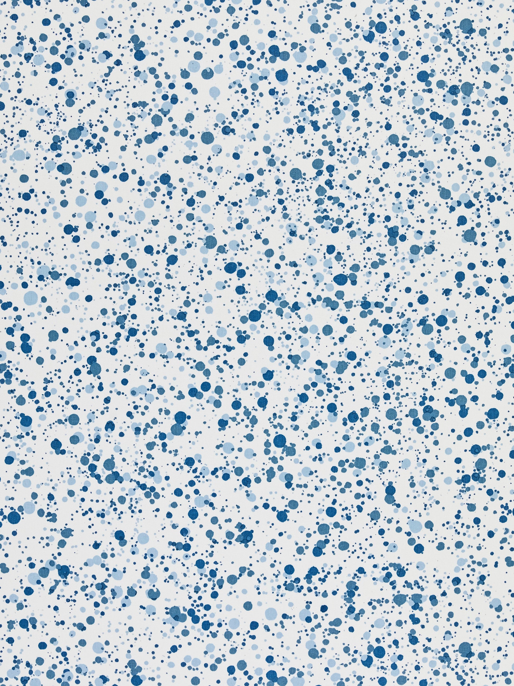 SCALAMANDRE  SPATTER COTTON PRINT FABRIC OCEAN BLUE   - HN 00BKF0153