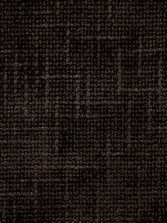 SCALAMANDRE  RIVOLI CHENILLE FABRIC DEEP BROWN   - HN 00CBW0837