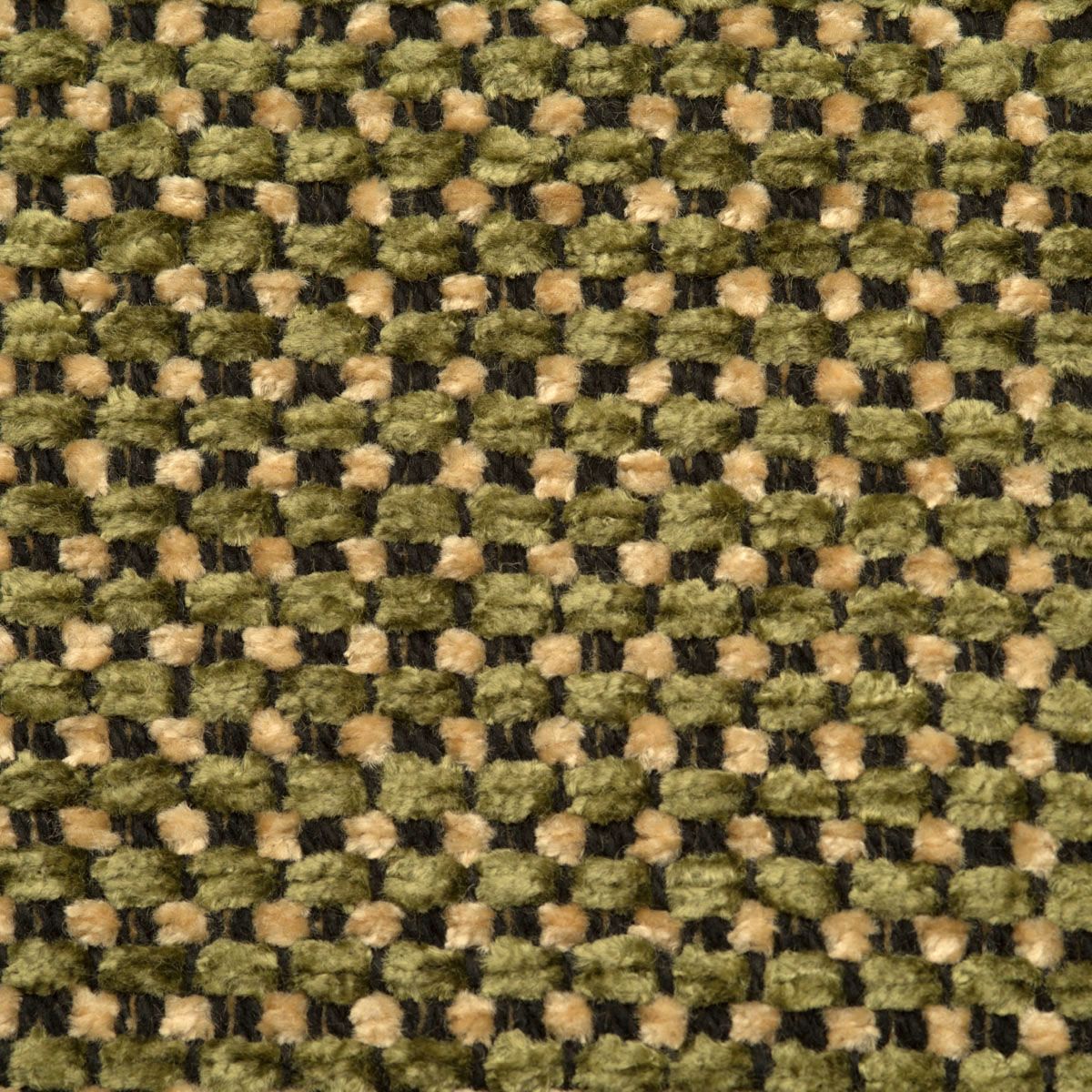 SCALAMANDRE OUTLET  FABRIC LANGHORNE CHENILLE  FABRIC GREEN, BLACK   - HN 00GEW0886 NEW SKU # HNW088600GE