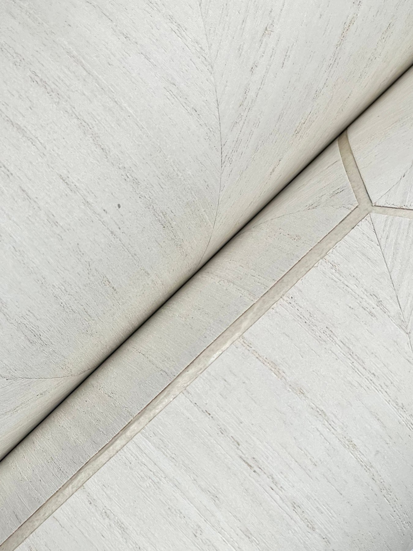 York Wallcoverings Grasscloth and Natural Resource Hexagram Wood Veneer Ivory Wallpaper Feature Wall Wood Veneer Whites and Off-Whites   - HO2101GV