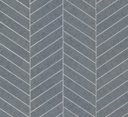 York Wallcoverings Grasscloth and Natural Resource Atelier Herringbone Steel Blue Wallpaper Feature Wall Grasscloth Blues   - HO2107GV