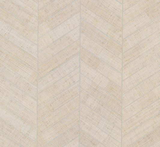 York Wallcoverings Traveler Atelier Herringbone White Wallpaper  Geometrics Whites and Off-Whites   - HO2108