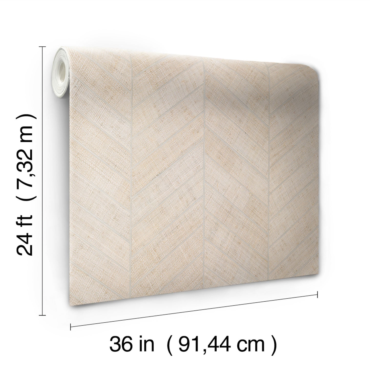 York Wallcoverings Grasscloth and Natural Resource Atelier Herringbone White Wallpaper Feature Wall Grasscloth Whites and Off-Whites   - HO2108GV