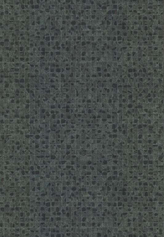 York Wallcoverings Traveler Leather Lux Dark Green Wallpaper  Textures Greens   - HO2116