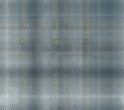 York Wallcoverings Traveler Sterling Plaid Blue Wallpaper  Plaids and Checks Blues   - HO2158