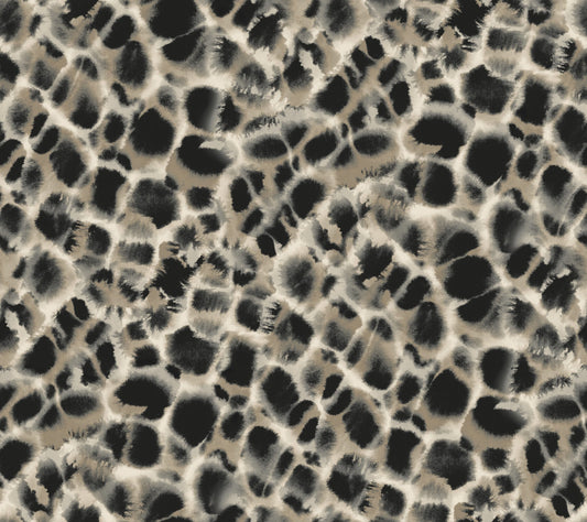 York Wallcoverings Ronald Redding Leopard Rosettes Black Wallpaper  Textures Blacks   - HO2162
