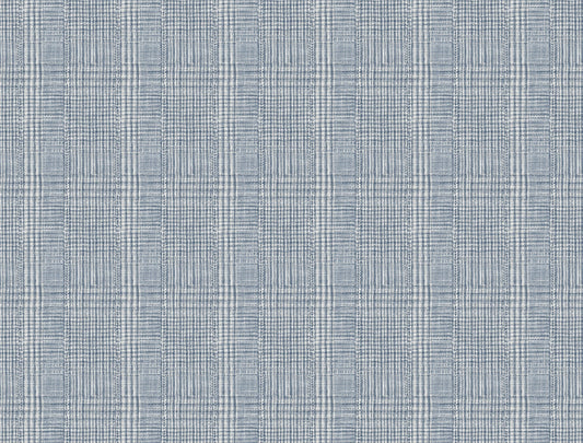 York Wallcoverings Ronald Redding Shirting Plaid Blue Wallpaper  Plaids and Checks Blues   - HO2167